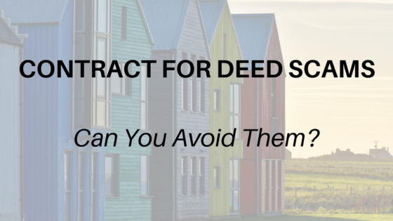 Contract for Deed Scams