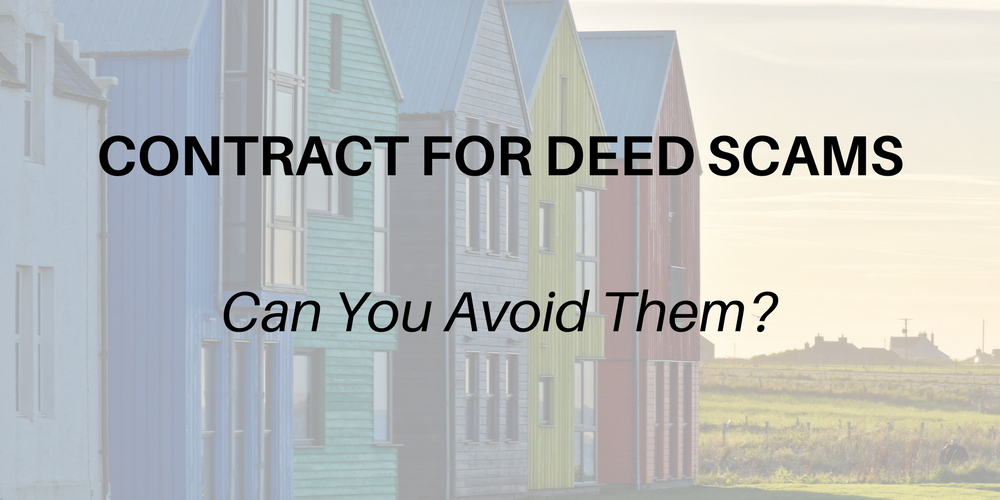 Contract for Deed Scams