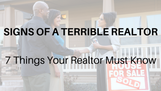 Signs of a bad realtor