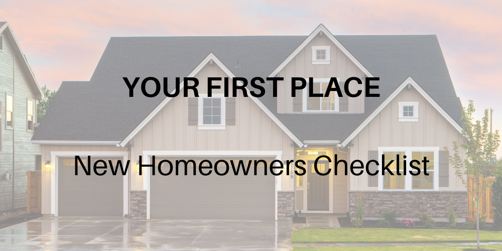 first time homeowner checklist